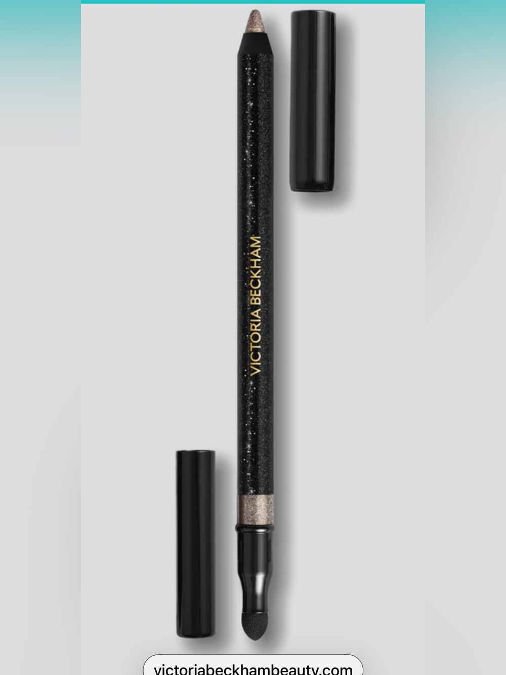 Victoria Beckham Kajal Eyeliner in Smoky Quartz with Gold liner included.